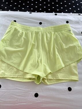 DSG Neon Lime Women’s Athletic Running Shorts